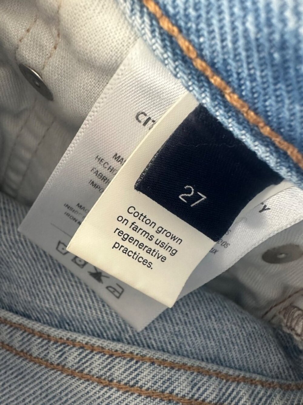 Citizens of Humanity Size 27 Miro High-Rise Tapered Crop Jeans Barrel - Picture 8 of 13